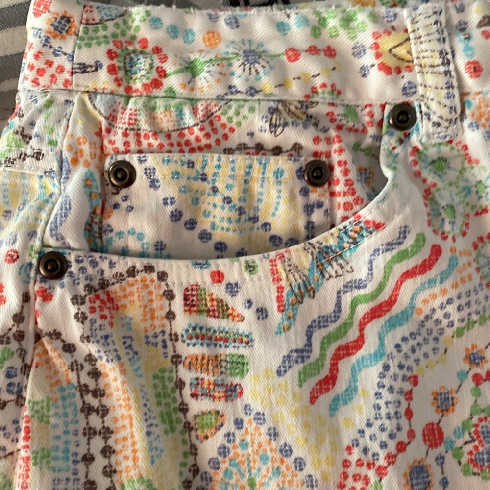 Ruby Rd. Bohemian Style SpringColorful Patterned Pants size 14 - Picture 9 of 9